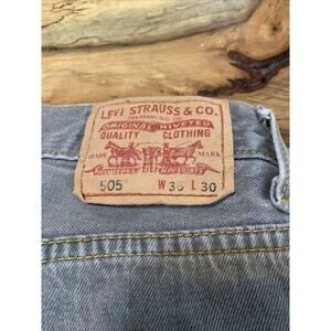 Men's‎ Tan Levi 505 Jeans - Size 36 x 30 distressed vintage brown